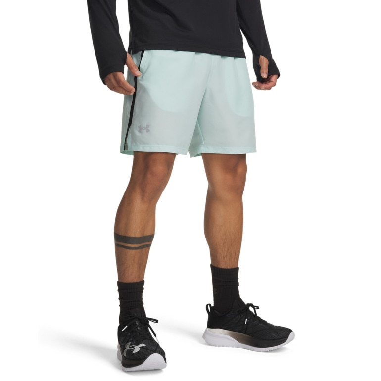 Męskie spodenki do biegania Under Armour UA Launch 7'' Short - zielone