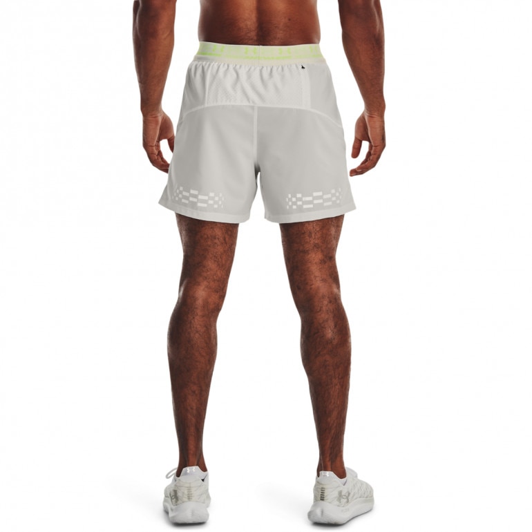 Męskie spodenki do biegania Under Armour UA RUN ANYWHERE SHORT - białe