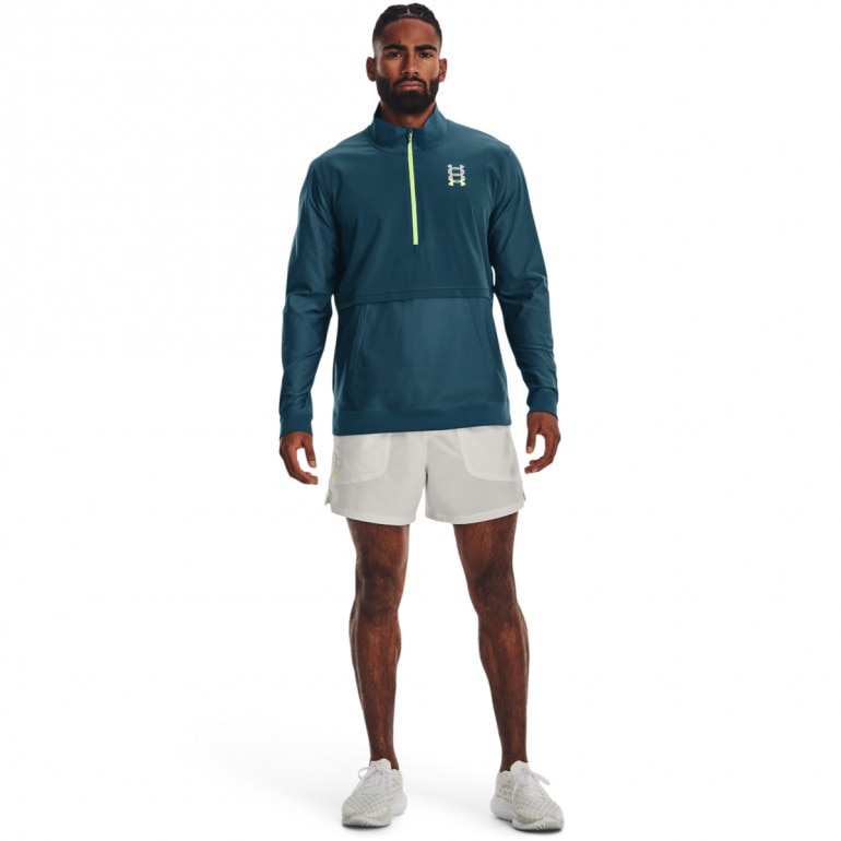 Męskie spodenki do biegania Under Armour UA RUN ANYWHERE SHORT - białe