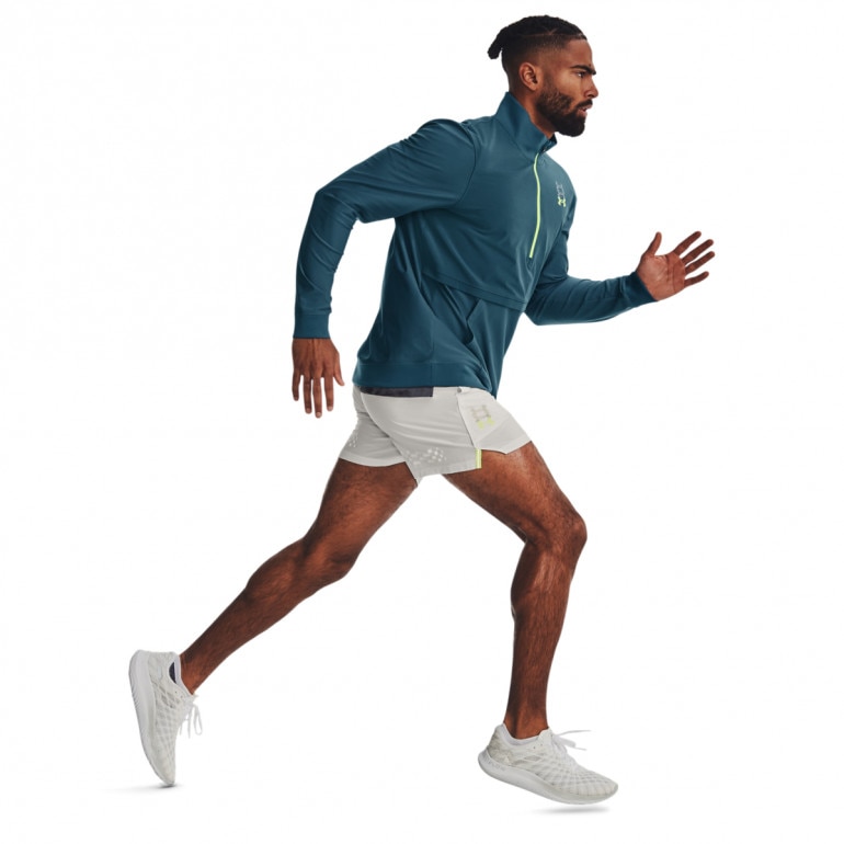 Męskie spodenki do biegania Under Armour UA RUN ANYWHERE SHORT - białe