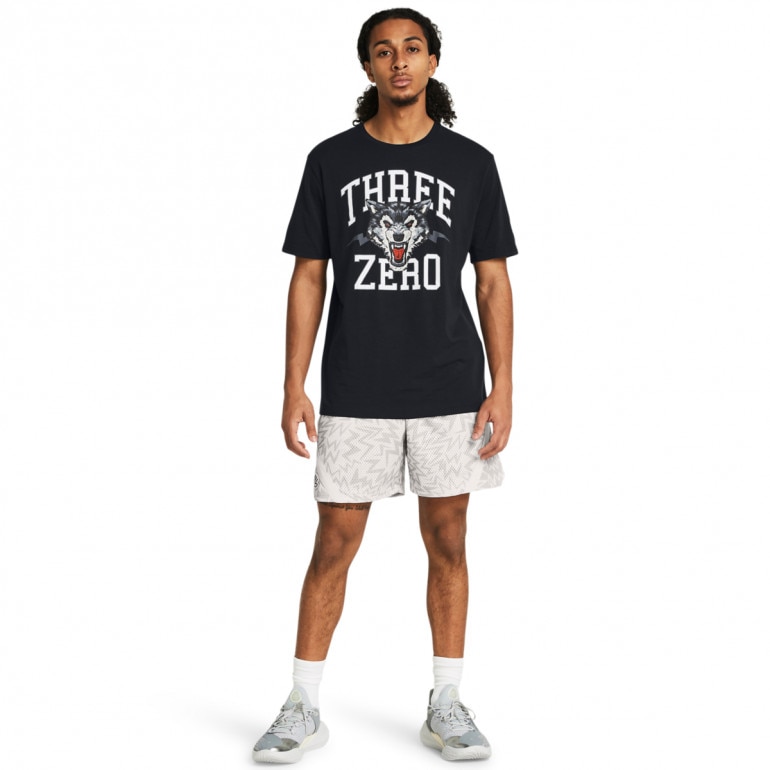 Męskie spodenki do koszykówki Under Armour Curry Mesh Short 2 - białe 