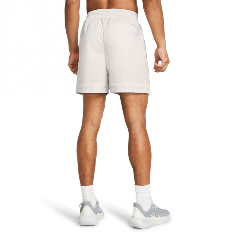 Męskie spodenki do koszykówki Under Armour Curry Woven Short - białe 
