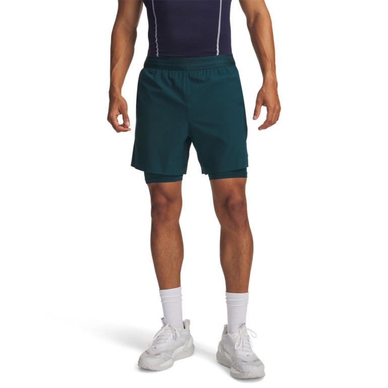 Męskie spodenki treningowe Under Armour UA Vanish Elite 2in1 Short - zielone