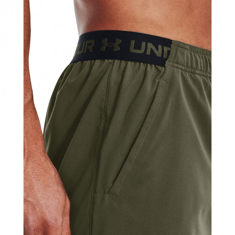 Męskie spodenki treningowe Under Armour UA Vanish Woven 6in Shorts - oliwkowe/khaki