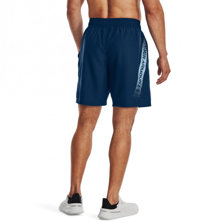 Męskie spodenki treningowe UNDER ARMOUR UA Woven Graphic Shorts - granatowe