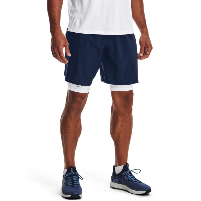 Męskie spodenki treningowe UNDER ARMOUR UA Woven Graphic Shorts - granatowe