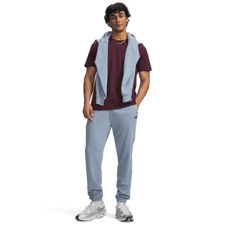 Męskie spodnie dresowe joggery Under Armour UA Rival Lightweight - niebieskie