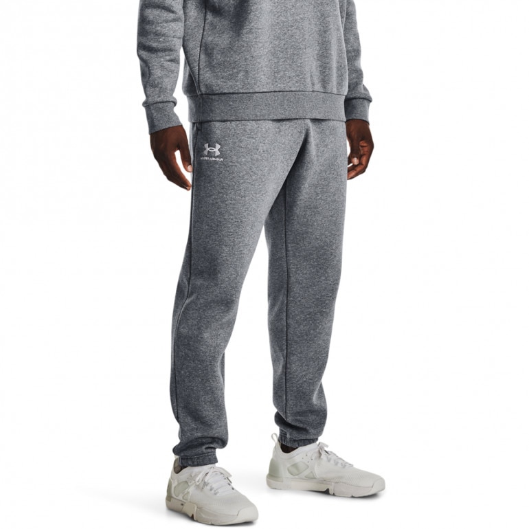 Męskie spodnie dresowe Under Armour UA Essential Fleece Jogger - szare