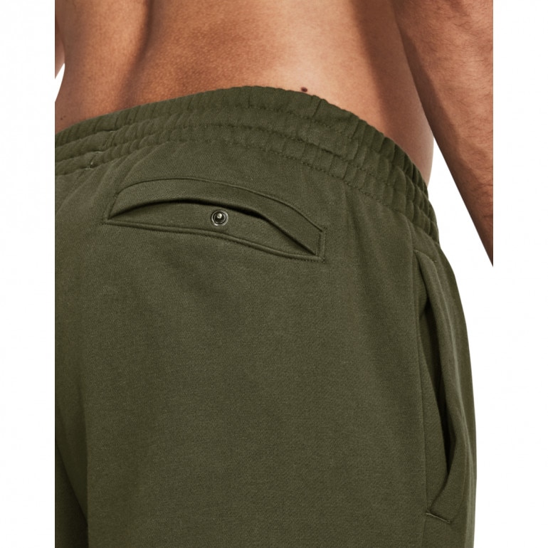 Męskie spodnie dresowe Under Armour UA Rival Fleece Graphic Jgrs - oliwkowe/khaki