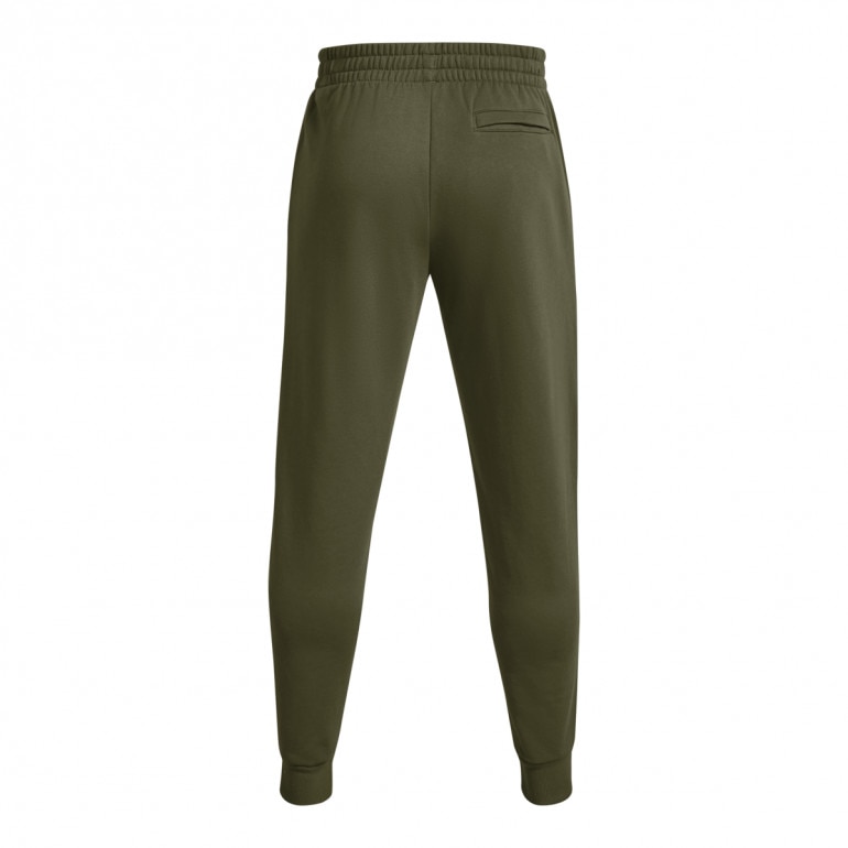 Męskie spodnie dresowe Under Armour UA Rival Fleece Graphic Jgrs - oliwkowe/khaki