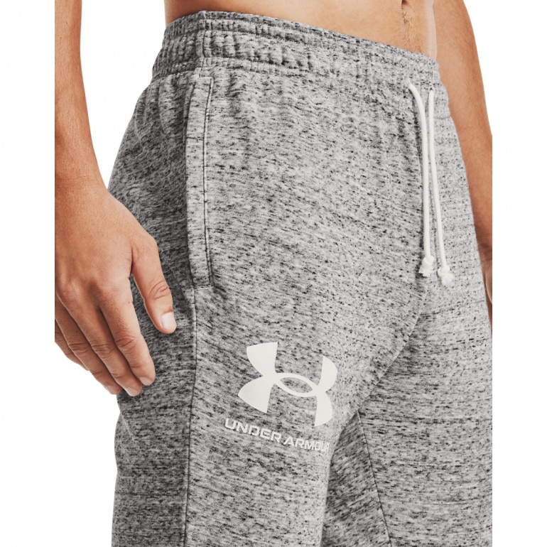 Męskie spodnie dresowe UNDER ARMOUR UA RIVAL TERRY JOGGER - szare