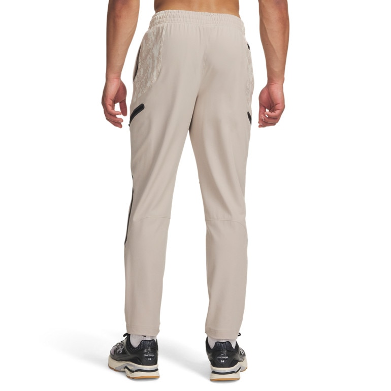 Męskie spodnie treningowe cargo UA Unstoppable Cargo Pant - beżowe