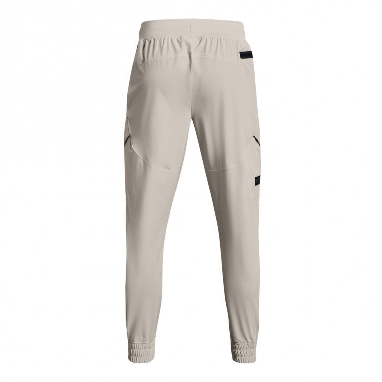 Męskie spodnie treningowe UNDER ARMOUR Project Rock Unstoppable Pants - kremowe