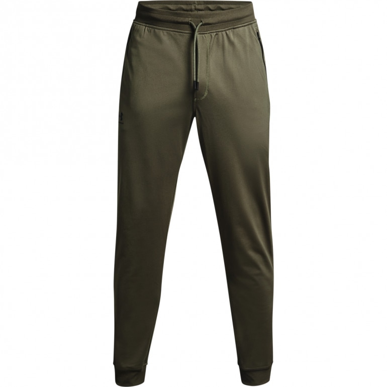 Męskie spodnie treningowe Under Armour Sportstyle Tricot Jogger - oliwkowe/khaki