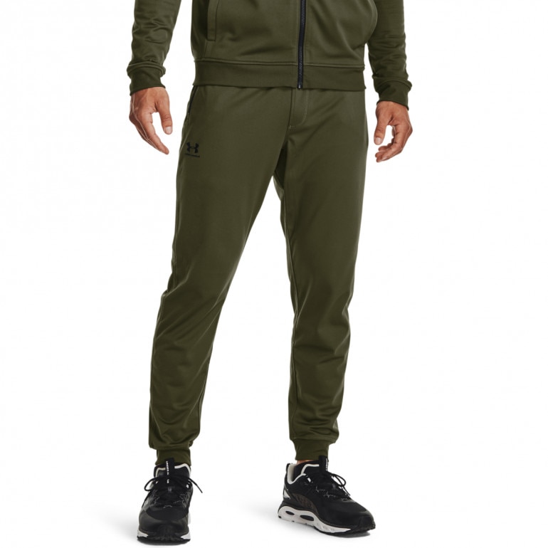 Męskie spodnie treningowe Under Armour Sportstyle Tricot Jogger - oliwkowe/khaki