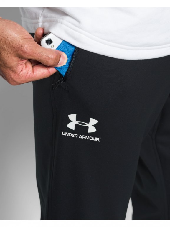 Męskie spodnie treningowe UNDER ARMOUR SPORTSTYLE TRICOT JOGGER - czarne