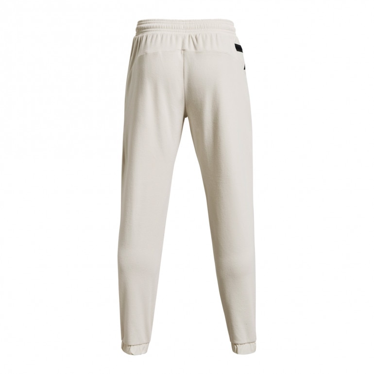 Męskie spodnie treningowe UNDER ARMOUR UA RUSH™ Fleece Pants - kremowe/ecru