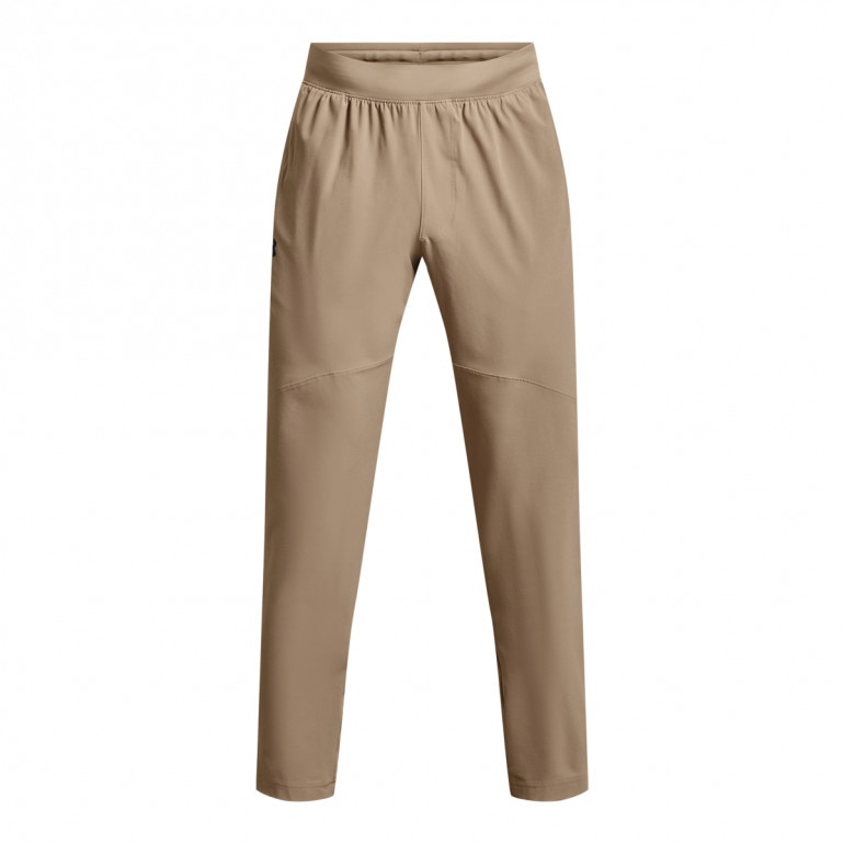Męskie spodnie treningowe Under Armour UA Strech Woven Pant - beżowe