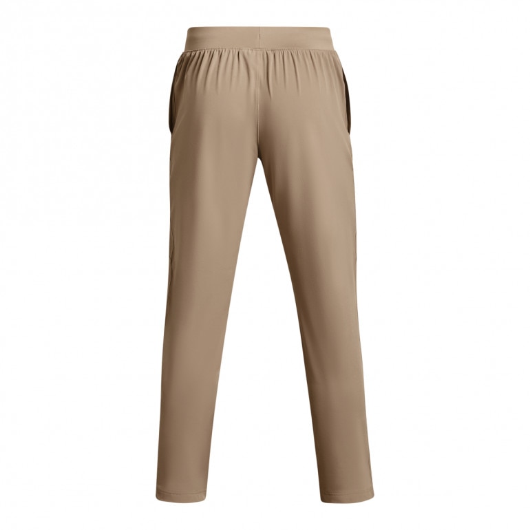 Męskie spodnie treningowe Under Armour UA Strech Woven Pant - beżowe