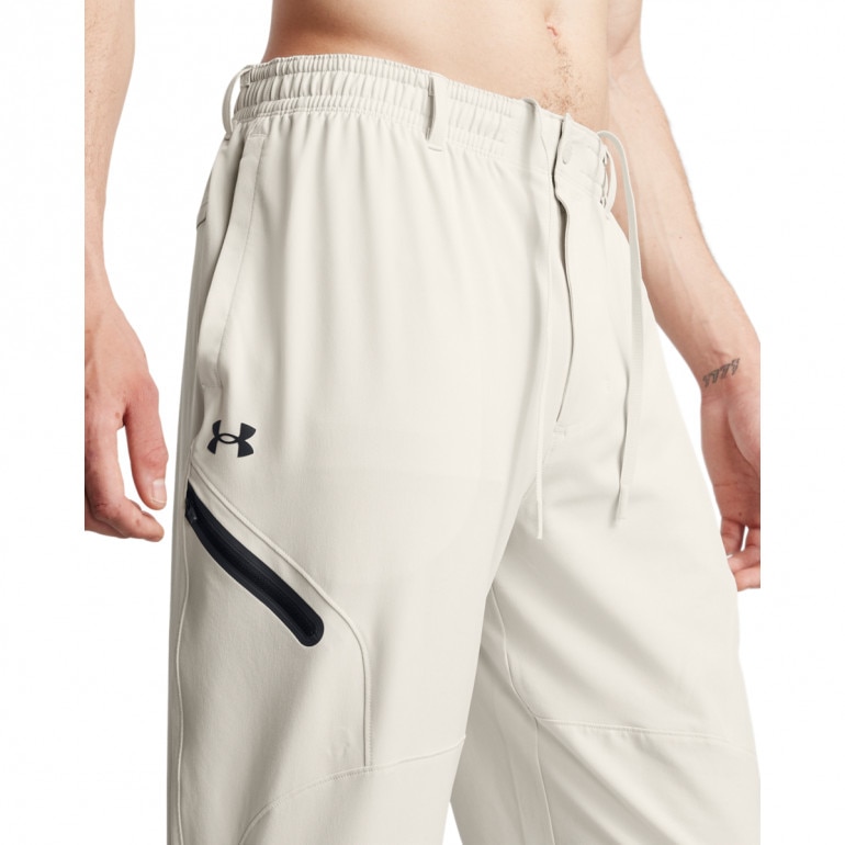 Męskie spodnie treningowe Under Armour UA Unstoppable Joggers - białe