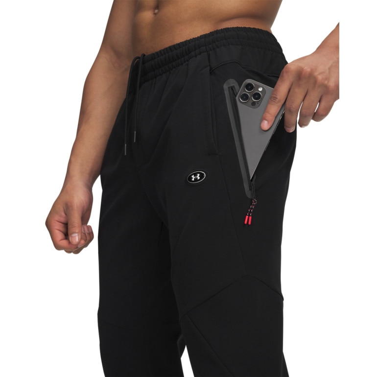 Męskie spodnie treningowe Under Armour Utility Woven Winterized Pant - czarne