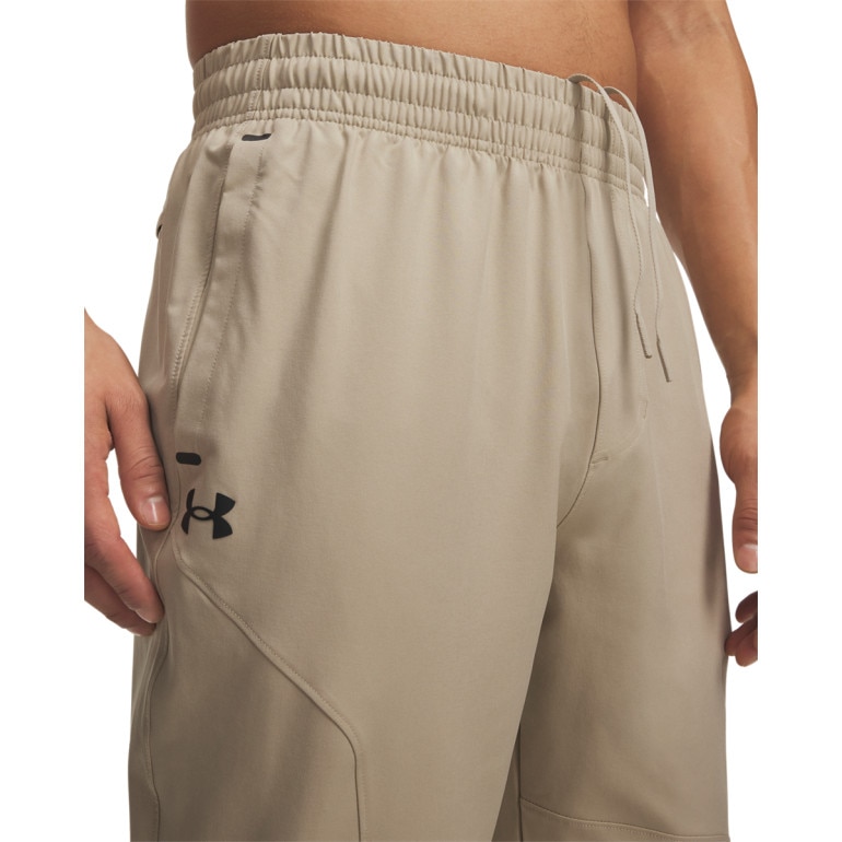 Męskie spodnie Under Armour UA Unstoppable Tapered Pants - brązowe