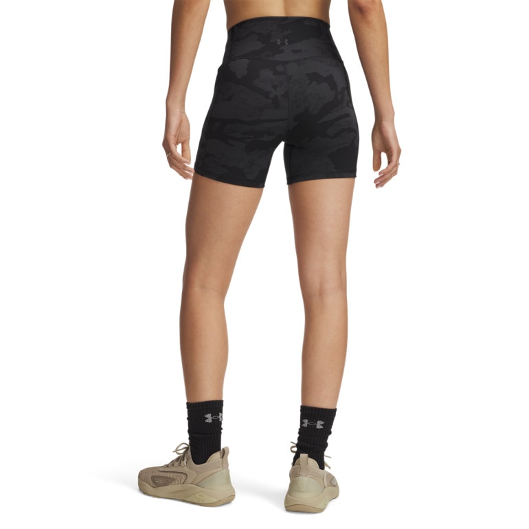 Damskie spodenki treningowe Under Armour Project Rock Middy Short - czarne