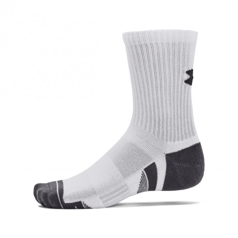 Skarpetki treningowe uniseks (3-pack) Under Armour UA Performance Cotton Mid - białe
