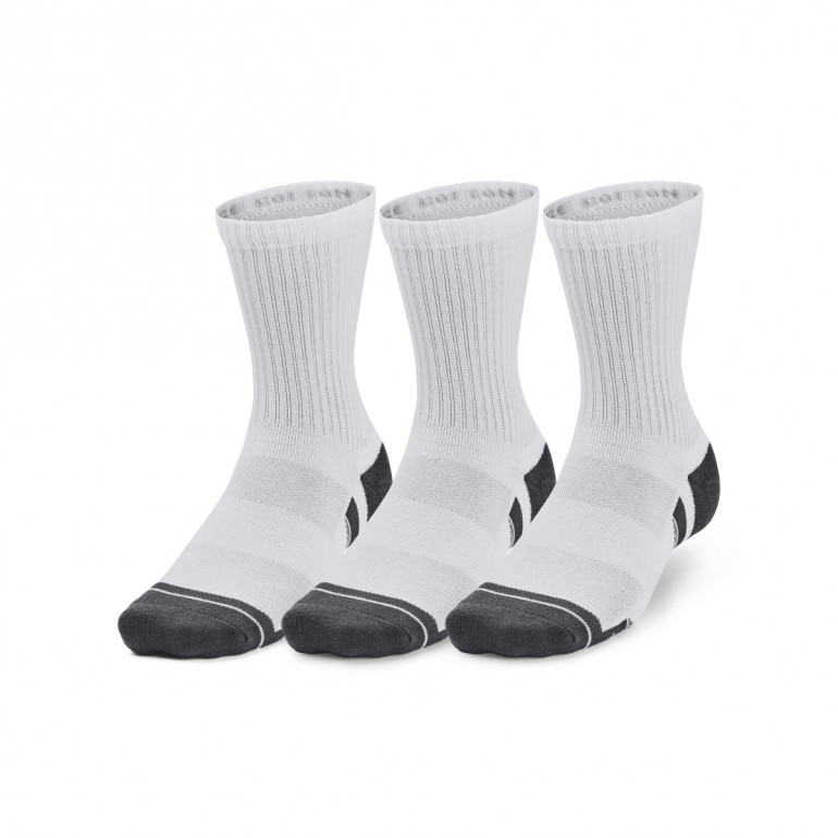 Skarpetki treningowe uniseks (3-pack) Under Armour UA Performance Cotton Mid - białe