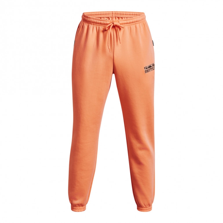 Spodnie treningowe uniseks Under Armour UA Summit Knit Joggers - pomarańczowe