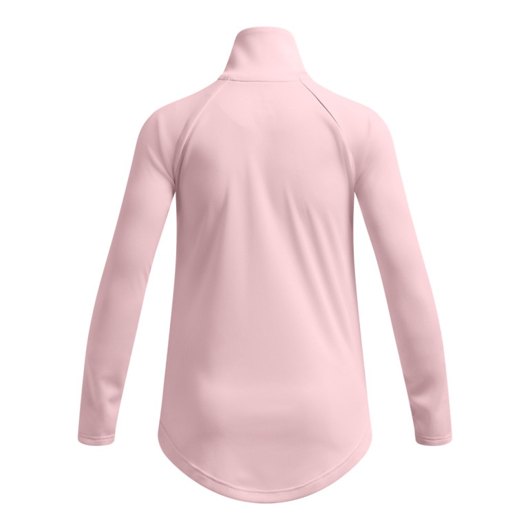 Dziewczęca bluza treningowa nierozpinana bez kaptura Under Armour Tech Graphic 1/2 Zip - różowa