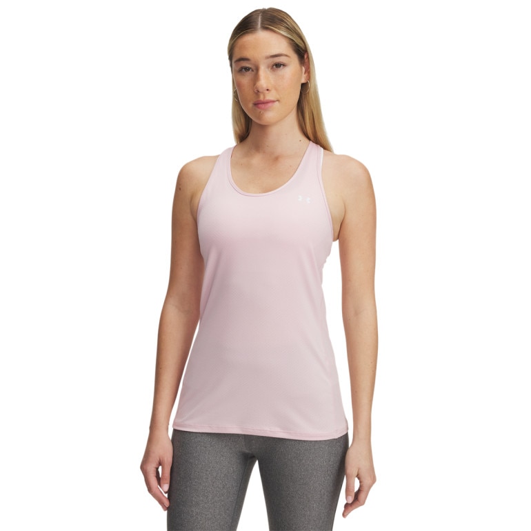Damski top treningowy Under Armour Tech Mesh Racer Tank - różowy