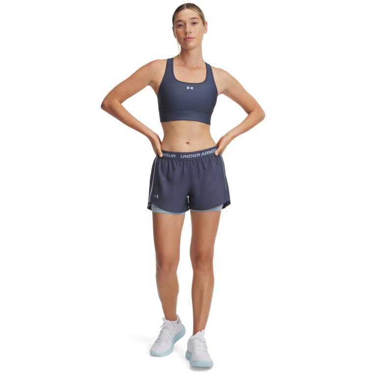 Damskie spodenki treningowe Under Armour Tech Play Up 2in1 Shorts - granatowe