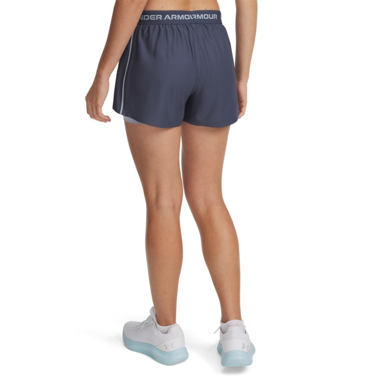Damskie spodenki treningowe Under Armour Tech Play Up 2in1 Shorts - granatowe