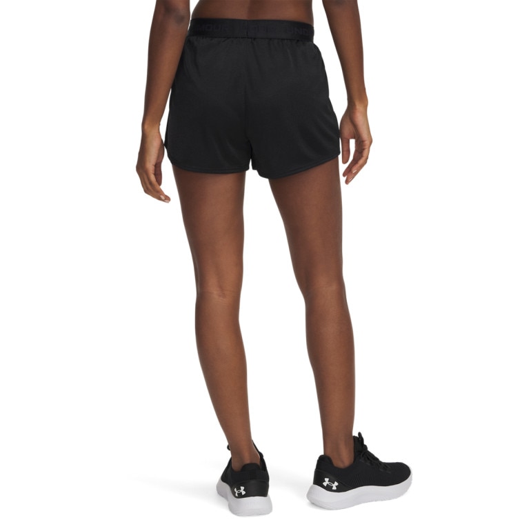 Damskie spodenki treningowe Under Armour Tech Play Up Shine Shorts - czarne