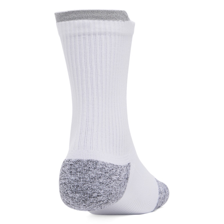 Skarpetki do biegania uniseks (3-pack) Under Armour UA AD Run Cushion 3pk Crew - białe