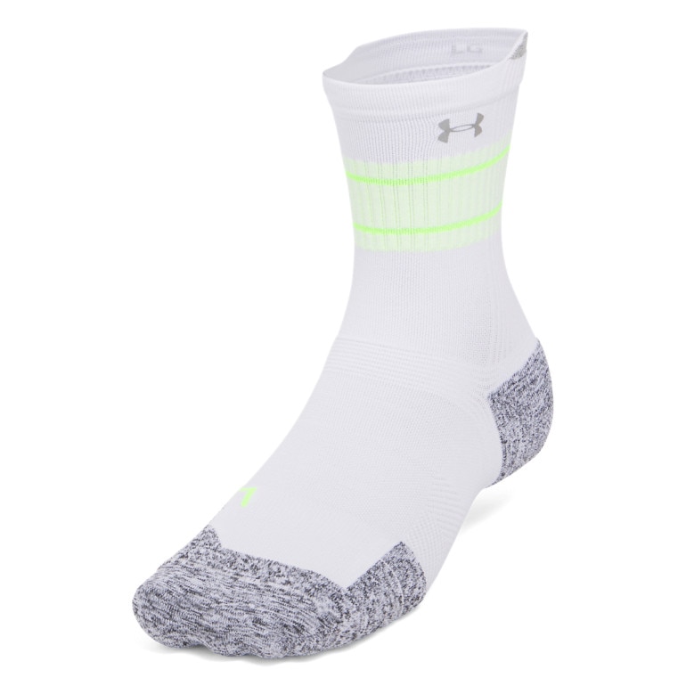 Skarpetki do biegania uniseks (3-pack) Under Armour UA AD Run Cushion 3pk Crew - białe