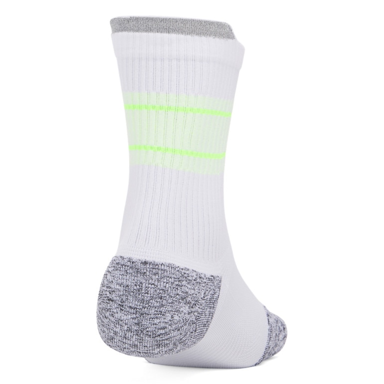 Skarpetki do biegania uniseks (3-pack) Under Armour UA AD Run Cushion 3pk Crew - białe