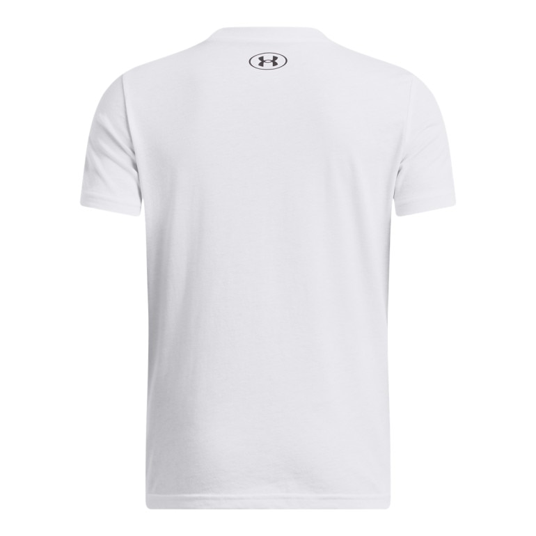 Chłopięcy t-shirt basic Under Armour UA B Sportstyle Lc SS - biały
