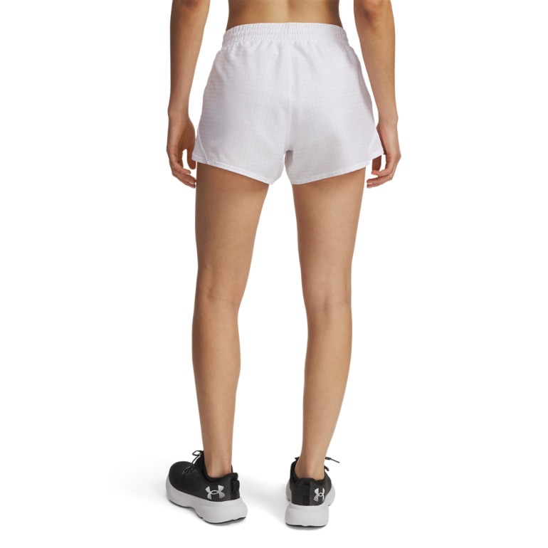 Damskie spodenki do biegania Under Armour UA Fly By 3'' Novelty Shorts - białe