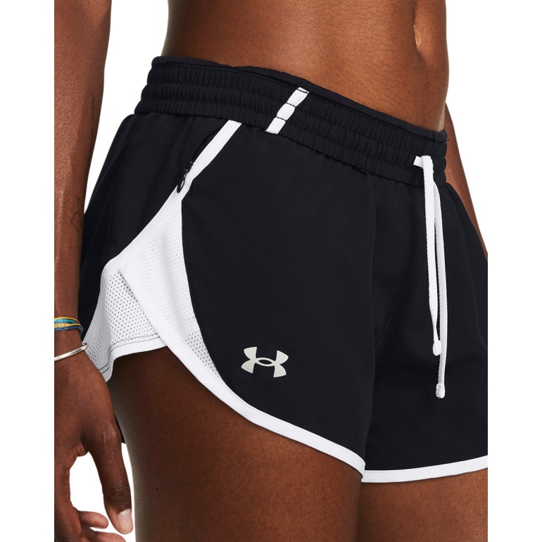 Damskie spodenki do biegania Under Armour UA Fly By 3'' Shorts - czarne