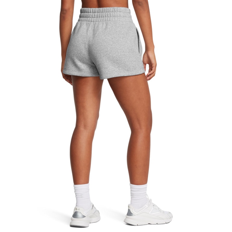 Damskie spodenki dresowe Under Armour UA Icon Fleece Boxer Shorts - szare