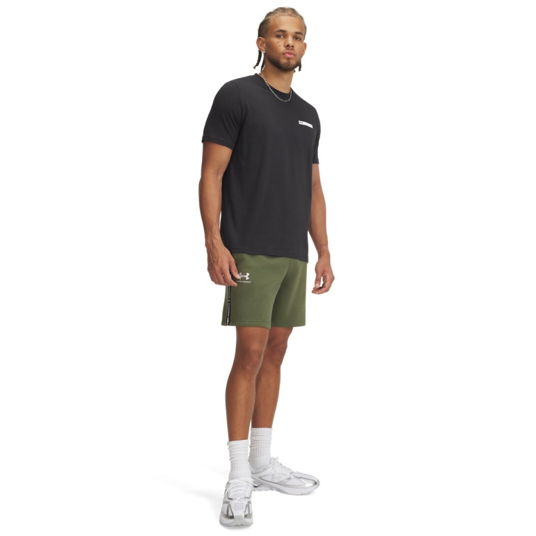 Męskie spodenki dresowe Under Armour UA Icon Fleece Short Taping - zielone