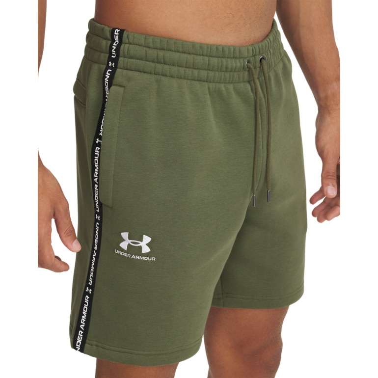 Męskie spodenki dresowe Under Armour UA Icon Fleece Short Taping - zielone