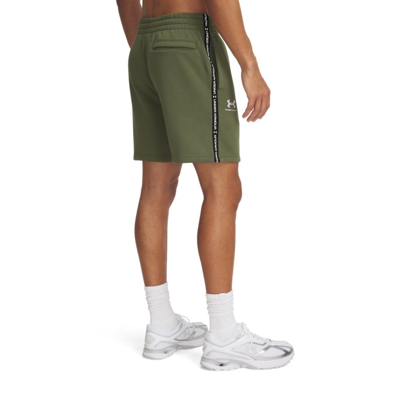 Męskie spodenki dresowe Under Armour UA Icon Fleece Short Taping - zielone