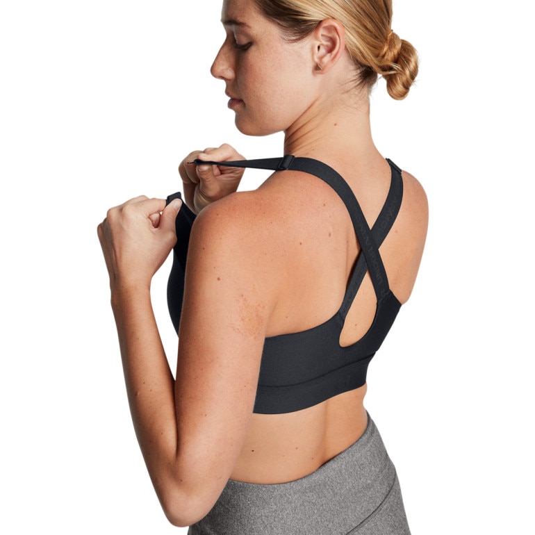 Biustonosz treningowy Under Armour UA Infinity High Zip 2.0 Bra - czarny