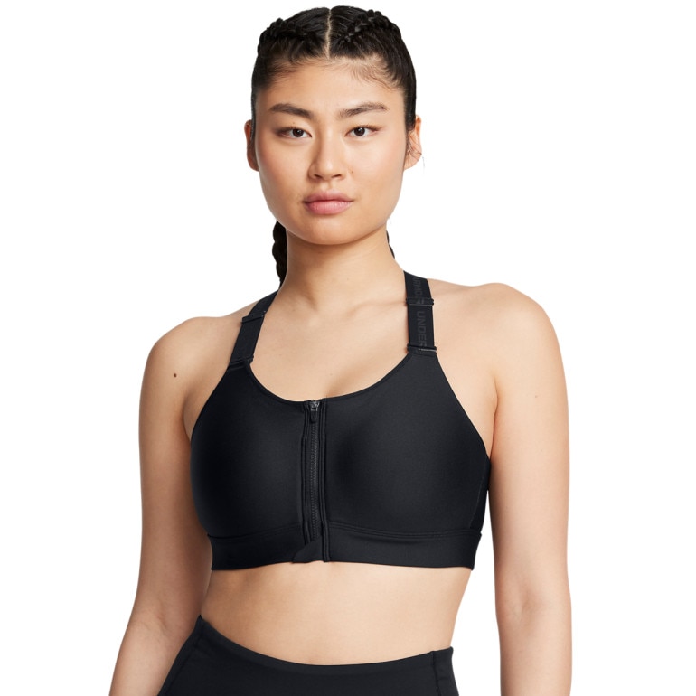 Biustonosz treningowy Under Armour UA Infinity High Zip 2.0 Bra - czarny