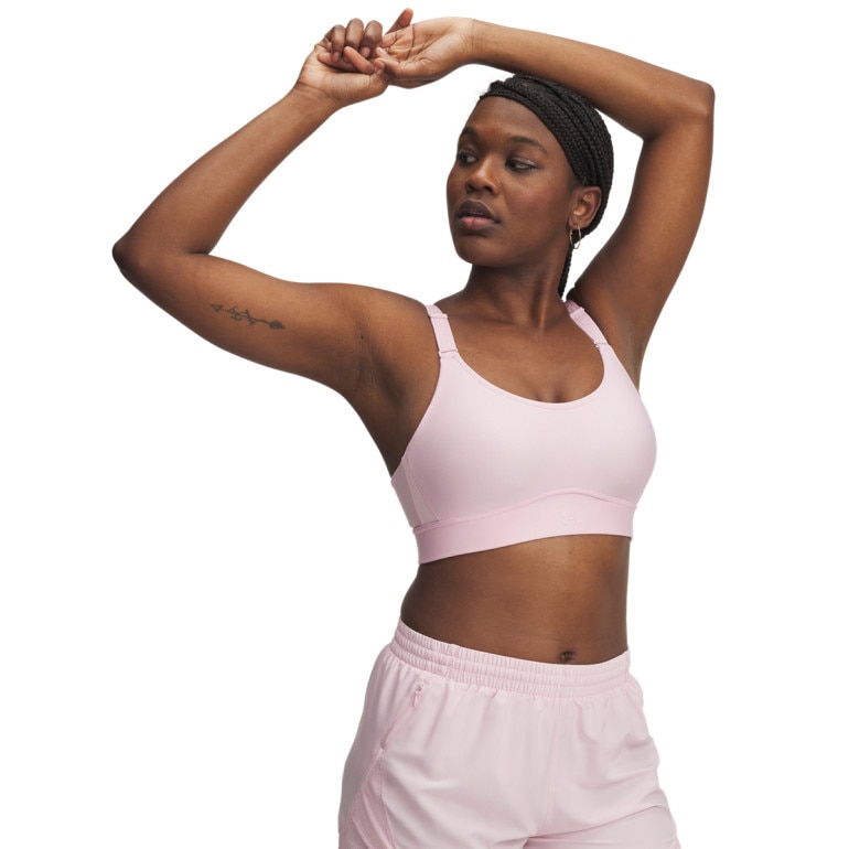 Biustonosz treningowy Under Armour UA Infinity Mid 2.0 Bra - różowy