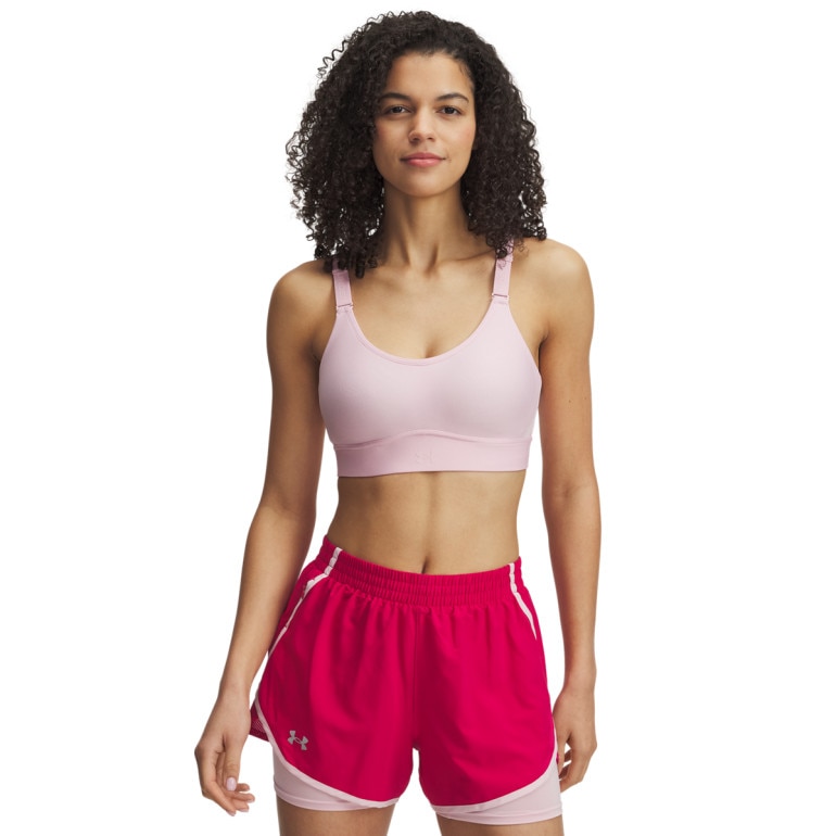 Biustonosz treningowy Under Armour UA Infinity Mid 2.0 Bra - różowy