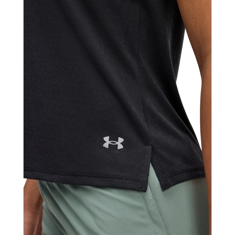 Damska koszulka do biegania Under Armour UA Launch Camo Shortsleeve - czarna